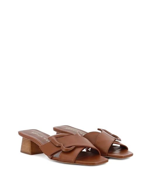 Sophia Webster Brown 50Mm Blair Buckle Heeled Sandals