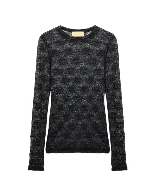 Momoní Black Waina Long-Sleeves T-Shirt