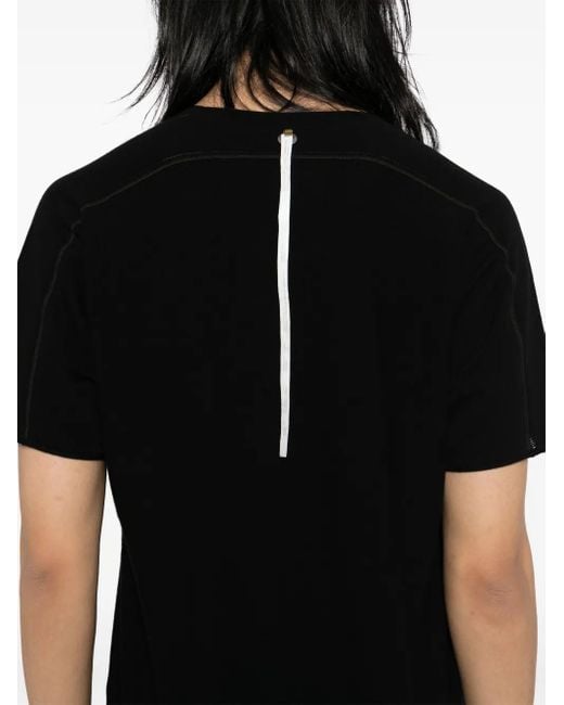 Label Under Construction Black Raw Edge T-Shirt for men