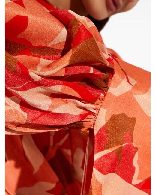 Vestido corto Dunler con motivo Acler de color Red