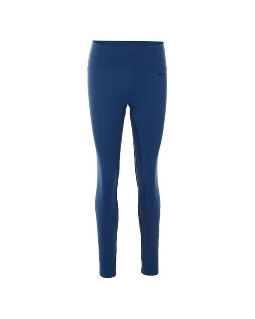 Patrizia Pepe Blue Logo Print Leggings