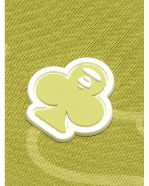 Aape By A Bathing Ape Green Abstract-Print Zip-Up Hoodie for men