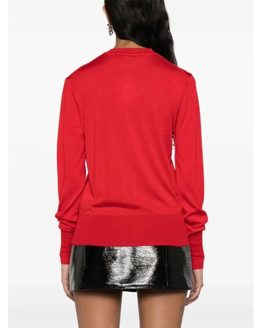 Vivienne Westwood Red Bea Lightweight Cotton Blend Cardigan Clothing