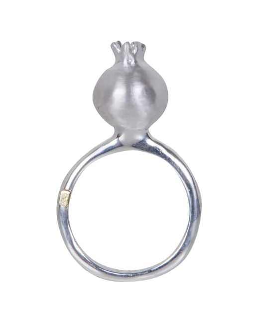 Rosa Maria Metallic Brushed-Finish Ring