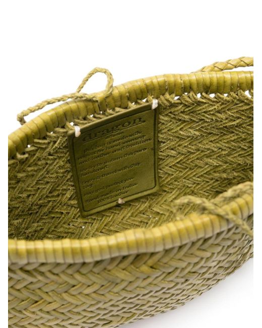 Dragon Diffusion Green Minsu Leather Crossbody Bag