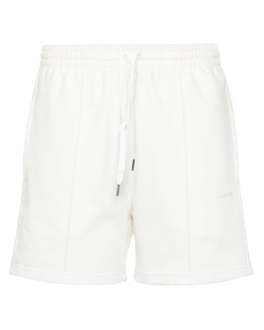 P.A.R.O.S.H. White Striped Jersey Shorts