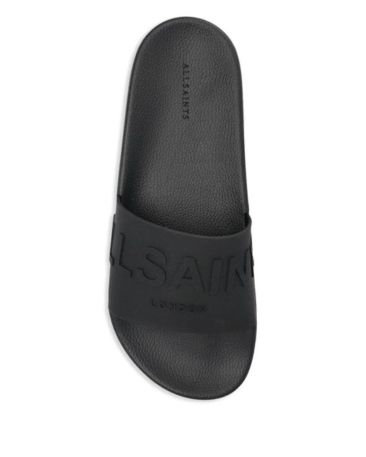 AllSaints Black Biggy Slides