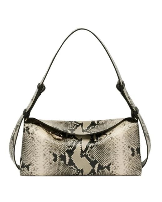 Erdem Metallic East West Bloom Shoulder Bag