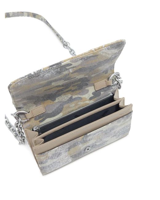 Portafoglio Charm-D di DIESEL in Gray
