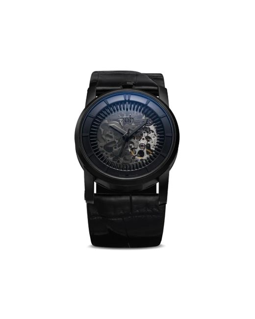 Skeleton 42Mm di Fob Paris in Black da Uomo