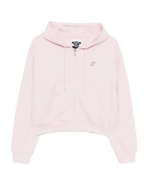 SPORT b. by agnès b. Pink Dino-Embroidered Hoodie
