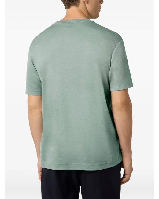 Paul & Shark Green X-Soft Interlock-Knit T-Shirt for men
