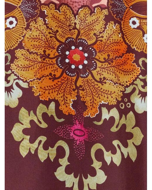 Vestido de día asimétrico con estampado floral LaDoubleJ de color Red