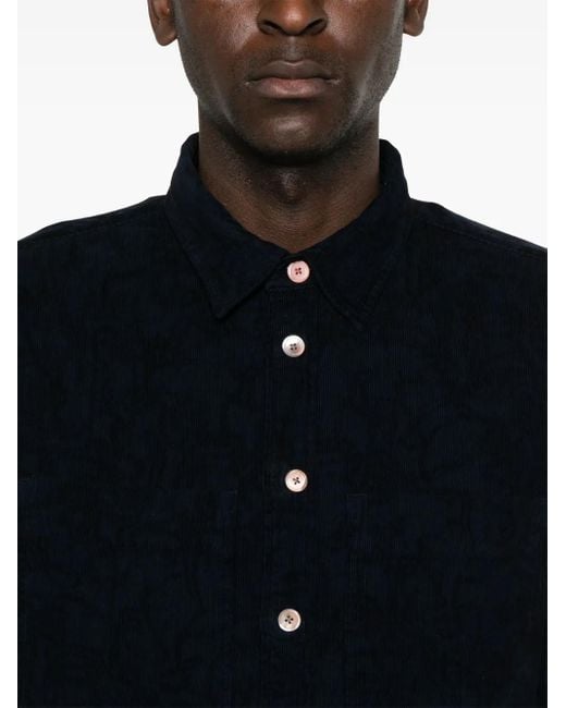 メンズ Paul Smith コーデュロイ シャツ Blue