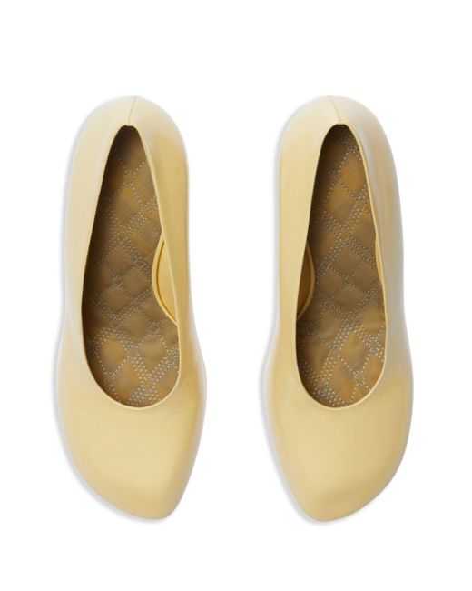 Burberry Natural Leather Baby Pumps 85