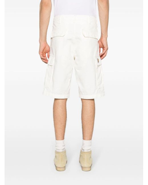 Carhartt White Organic Cotton Cargo Shorts for men