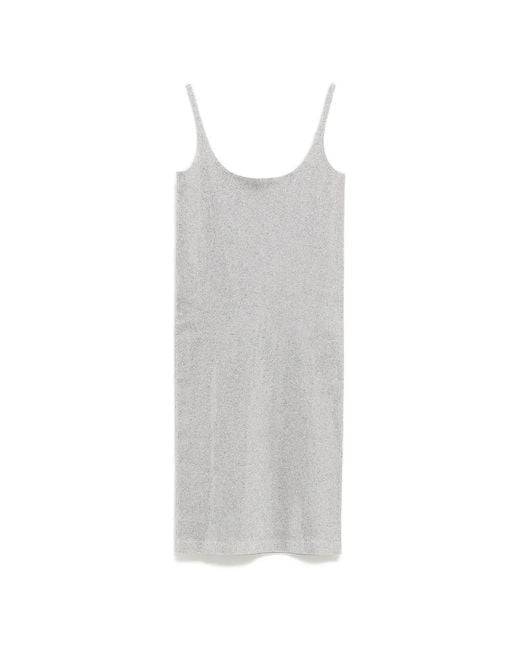 Gucci White Rhinestone-Embellished Mini Slip Dress