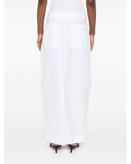 Khaite White Lucian Skirt