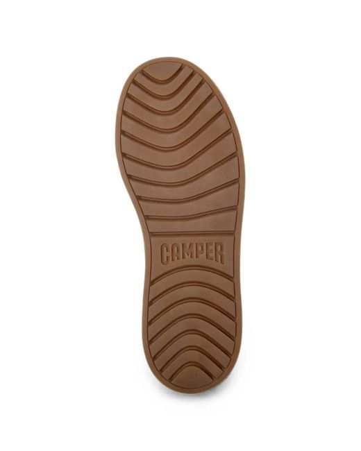 Camper Brown Runner Twentyfive Leather Sneakers for men