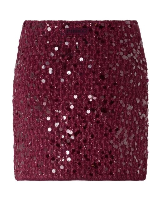 Pinko Purple Gimme Mini Skirt