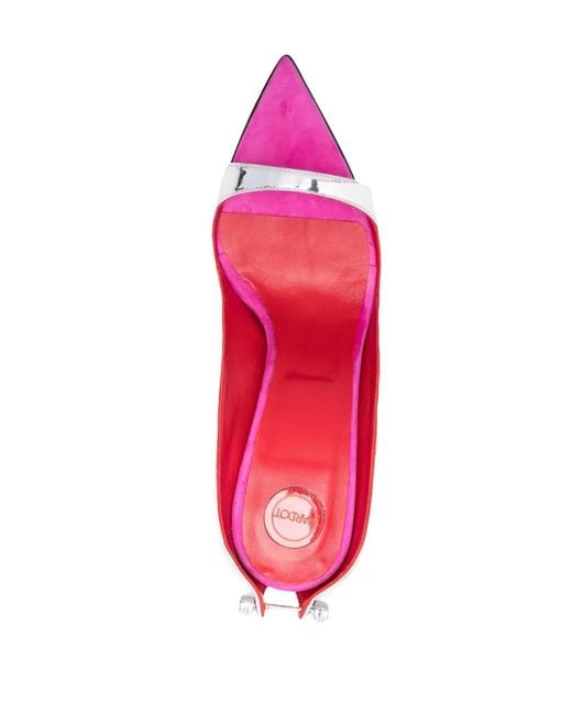 HARDOT Pink 110Mm Leather Sandals