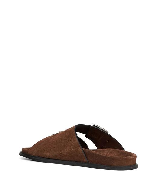 Alohas Brown Suede Mules