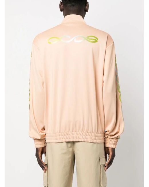 Gcds Pink Reflective Logo-Print Sweatshirt for men