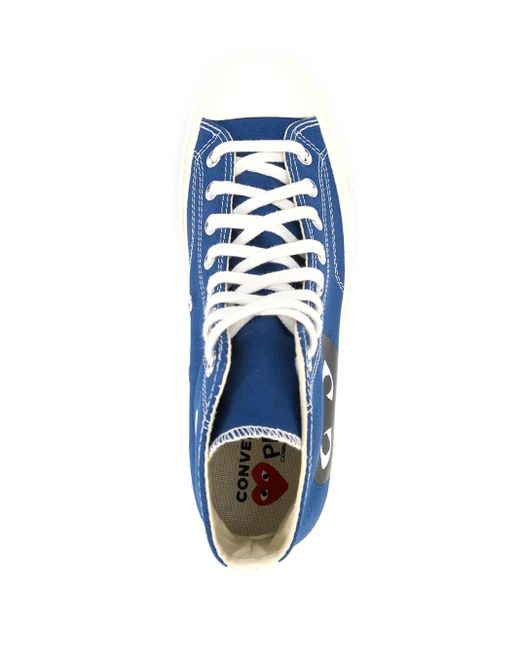 COMME DES GARÇONS PLAY Blue Heart Chuck Taylor '70 High Sneakers