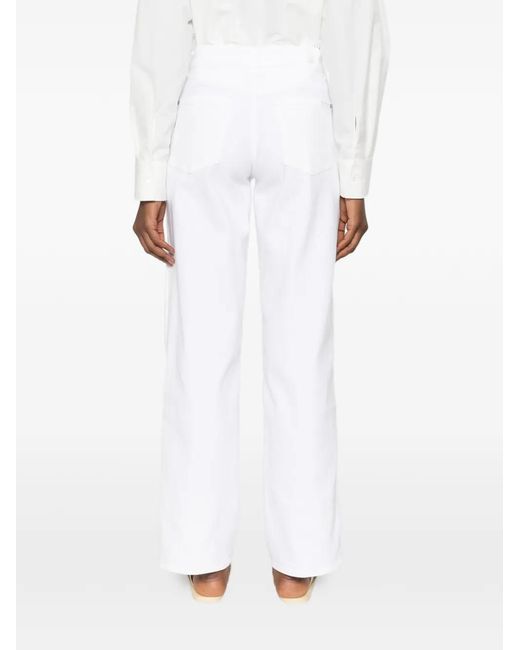 7 For All Mankind White Five-Pockets Jeans