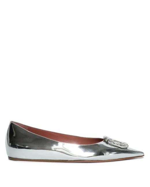 AMINA MUADDI Camelia フラットシューズ Metallic