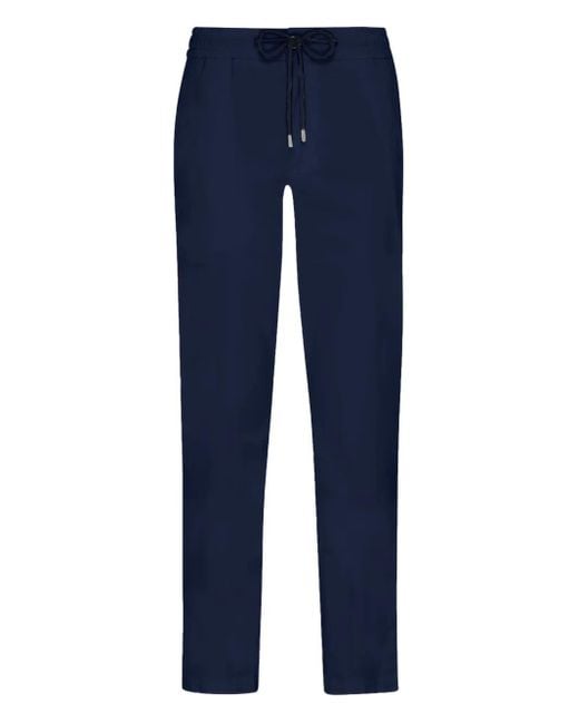Vilebrequin Blue Satin Trousers for men