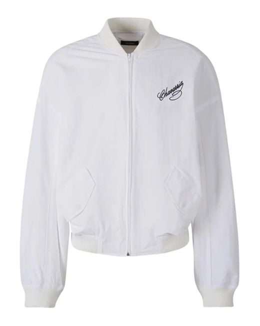 Bomber Con Ricamo di Willy Chavarria in White da Uomo