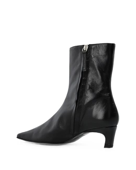 Alohas Black Ambar Rift Leather Ankle Boots