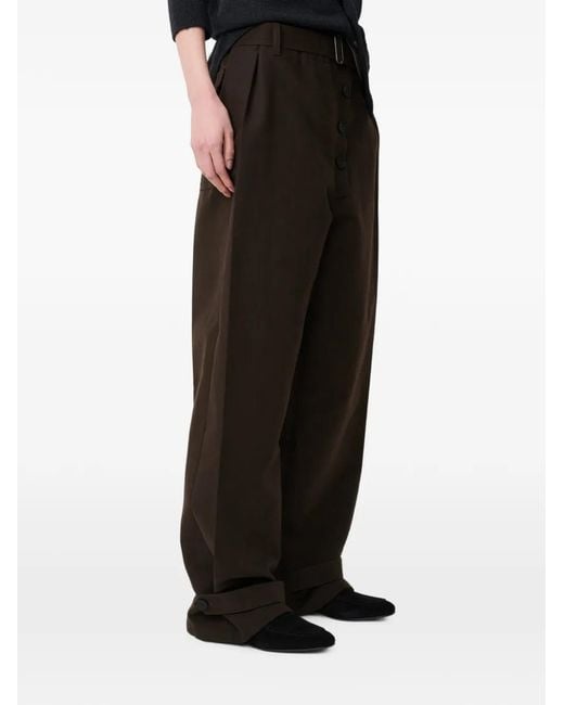 Pantalones Faron Con Cinturón Studio Nicholson de color Black