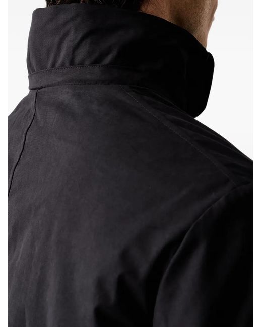 Marc O' Polo Black Hooded Zip-Up Jacket for men