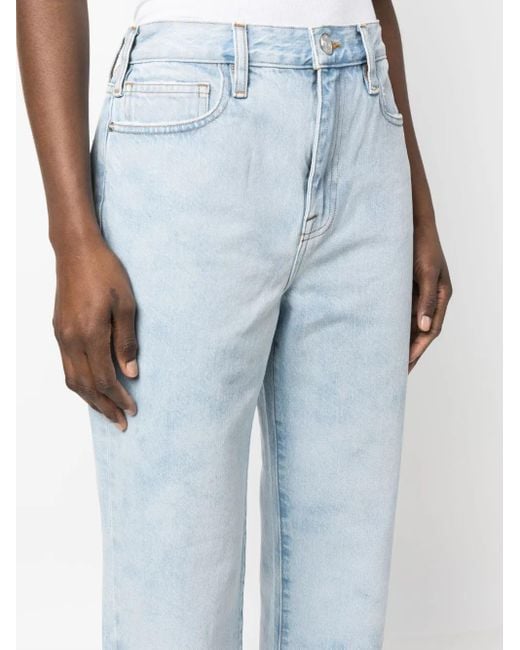 FRAME Blue Le Jane Cropped Jeans