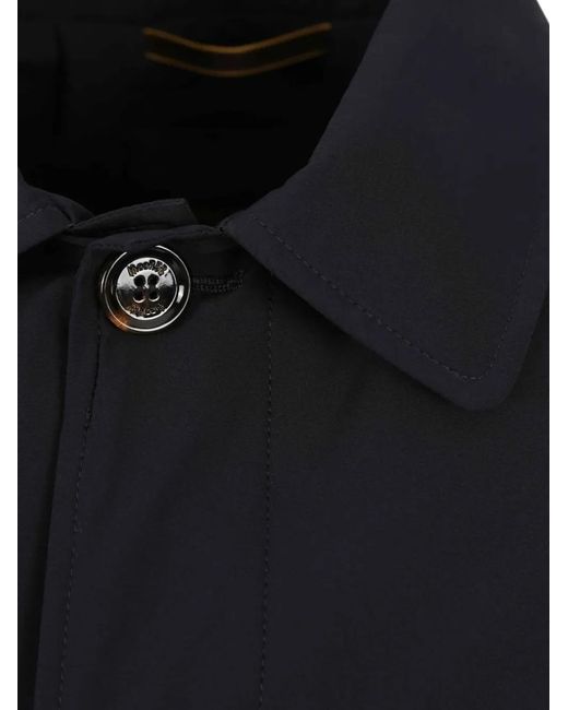 Moorer Blue Buttoned Porto-Os Coat for men