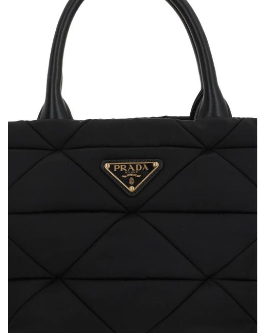 Prada Black Small Re-Nylon Tote Bag
