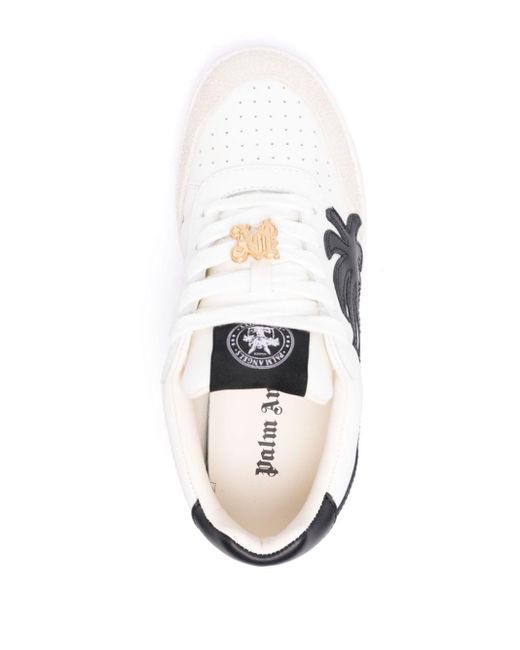 Sneakers con logo di Palm Angels in White