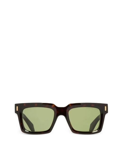 Cutler & Gross Green 9386 Square-Frame Sunglasses