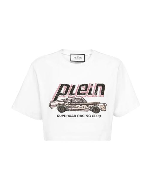 Philipp Plein Plein Car Tシャツ White