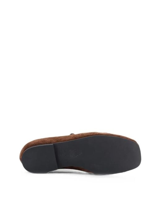Alohas Brown Aven Square-Toe Loafers