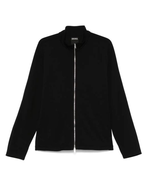 Zegna Black Wool Sweatshirt for men