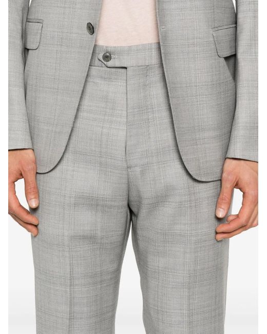 Emporio Armani Gray Virgin Wool Suit for men
