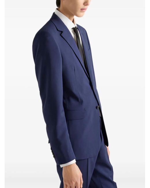 Prada Blue Mohair-Blend Suit for men