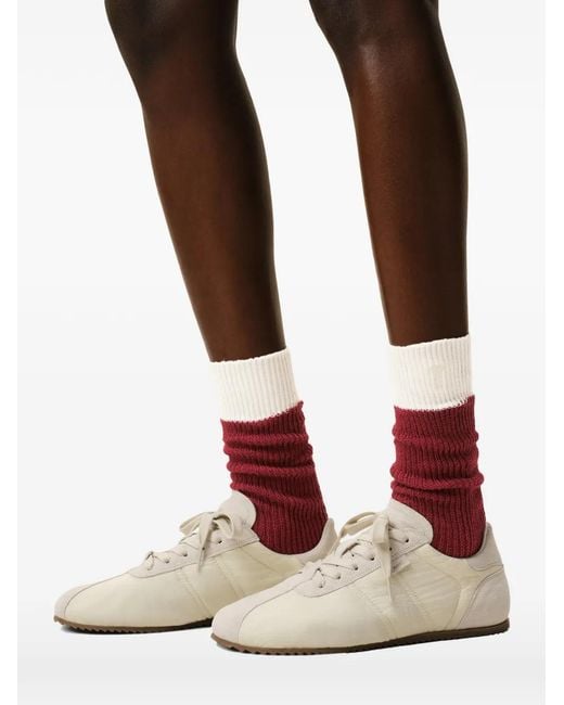 AMI Red Two-Tone Socks