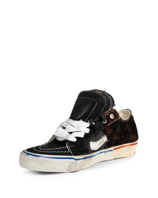 Paul Esterlin White Caly Leopard-Print Sneakers