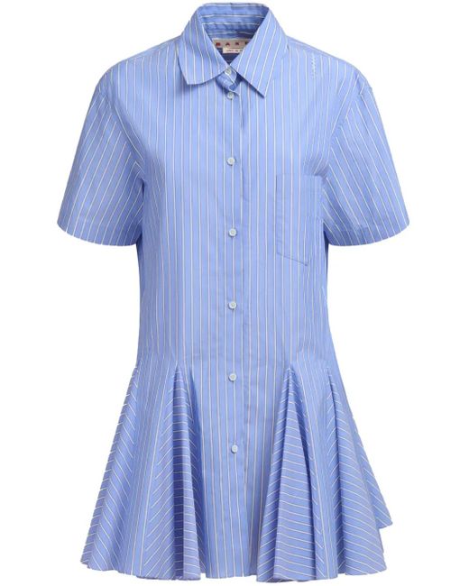 Marni Mini-Blousejurk in het Blue