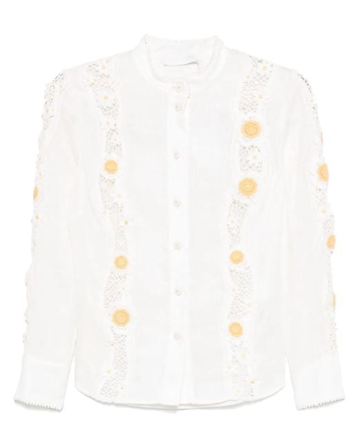 Zimmermann Everley Blouse in het White