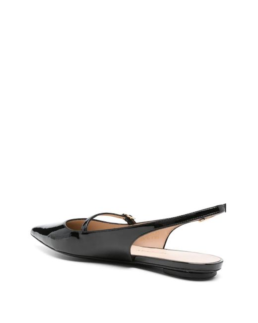 Stuart Weitzman Black Emilia Flat Pumps